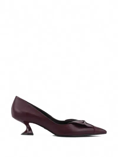 Lola Cruz Manuela Pumps Mit Schleife In Burgundy