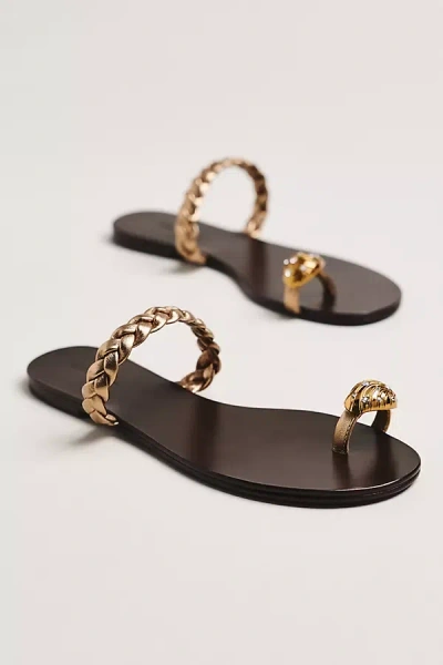 Lola Cruz Mona Toe-ring Sandals In Multi