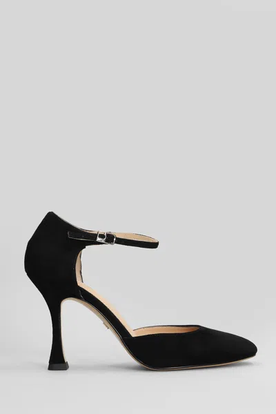LOLA CRUZ PUMPS IN BLACK SUEDE