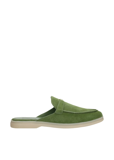 Lola Cruz Shoes Rhodes Slippers In Green