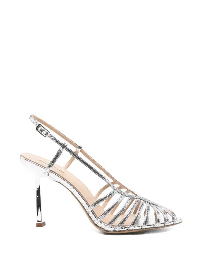 Lola Cruz 아가타 샌들 In Silver