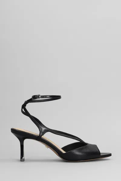 Lola Cruz Streep 65 Sandals In Black Leather