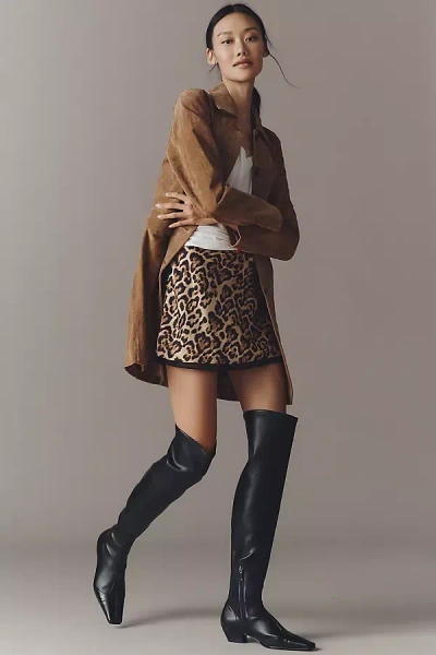 Lola Cruz Stretch Over-the-knee Boots In Black