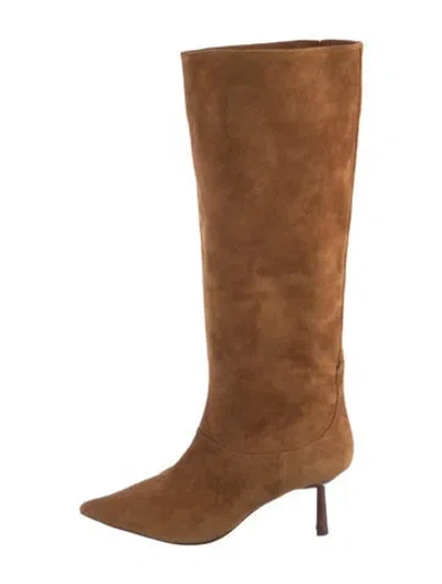Pre-owned Lola Cruz Suede Boots In Brown