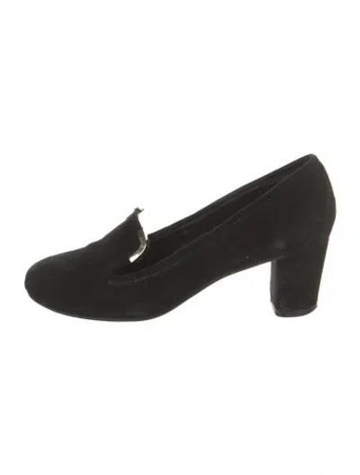 Pre-owned Lola Cruz Suede Pumps In Black