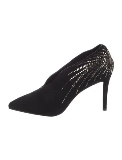Pre-owned Lola Cruz Suede Pumps In Black
