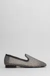 Lola Cruz Crystal-embellished Slippers In Black