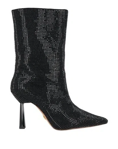 Lola Cruz Woman Ankle Boots Black Size 6 Leather