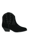 Lola Cruz Woman Ankle Boots Black Size 8 Leather