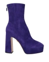 Lola Cruz Woman Ankle Boots Bright Blue Size 9 Soft Leather