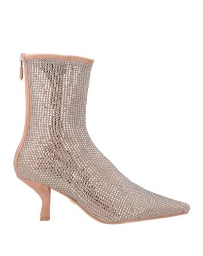Lola Cruz Woman Ankle Boots Pastel Pink Size 8 Leather