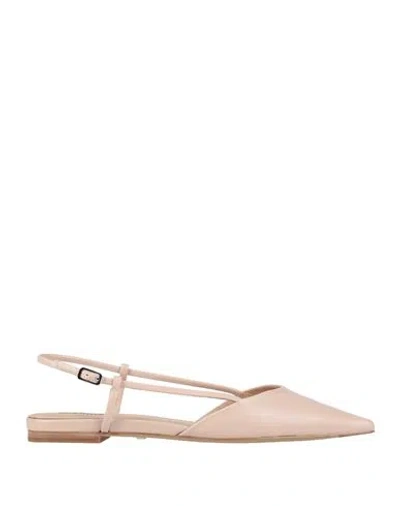 Lola Cruz Woman Ballet Flats Blush Size 8 Leather In Neutral