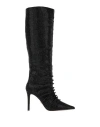 Lola Cruz Woman Boot Black Size 8 Leather In Black