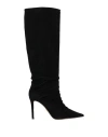 Lola Cruz Woman Boot Black Size 8 Leather In Black