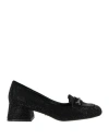 Lola Cruz Woman Loafers Black Size 7 Leather In Black