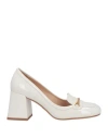 Lola Cruz Woman Loafers Off White Size 8 Leather In Off White