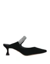 Lola Cruz Woman Mules & Clogs Black Size 8 Leather In Black