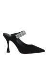 Lola Cruz Woman Mules & Clogs Black Size 8 Textile Fibers In Black