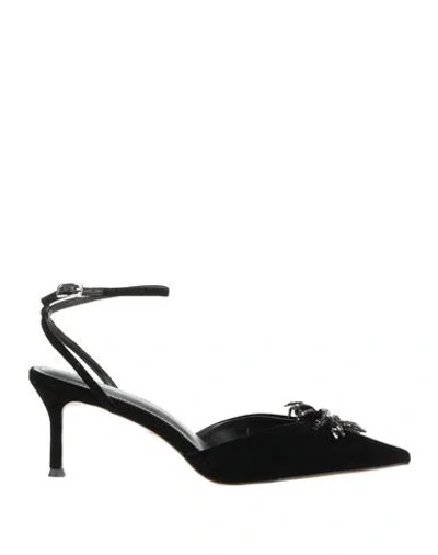 Lola Cruz Woman Pumps Black Size 7 Textile Fibers