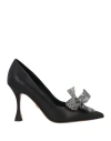 Lola Cruz Woman Pumps Black Size 8 Leather