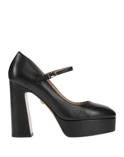 Lola Cruz Woman Pumps Black Size 8 Leather