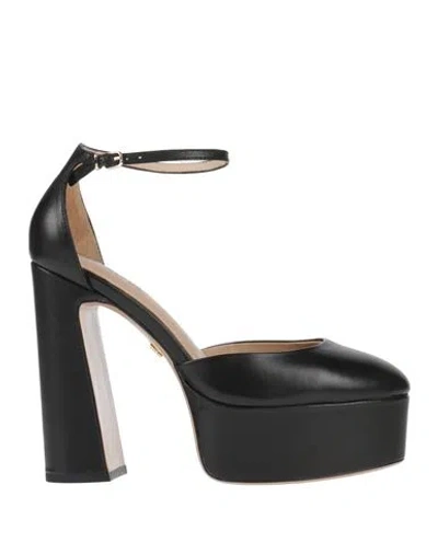 Lola Cruz Woman Pumps Black Size 8 Leather