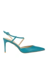 Lola Cruz Woman Pumps Deep Jade Size 8 Leather In Green