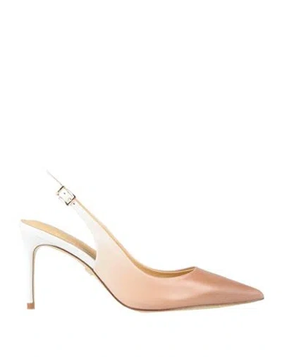 Lola Cruz Woman Pumps Light Brown Size 8 Leather In Beige