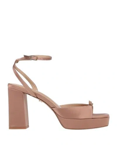 Lola Cruz Woman Sandals Antique Rose Size 10 Textile Fibers In Pink