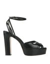 Lola Cruz Woman Sandals Black Size 10 Leather In Black