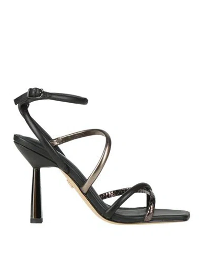 Lola Cruz Woman Sandals Black Size 8 Leather