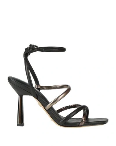 Lola Cruz Woman Sandals Black Size 8 Leather