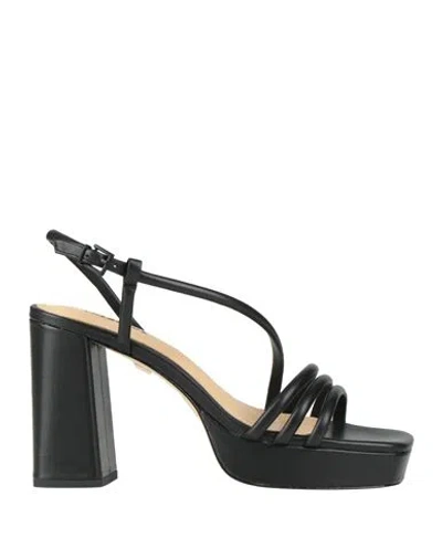 Lola Cruz Woman Sandals Black Size 8 Leather