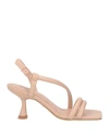 Lola Cruz Woman Sandals Blush Size 8 Leather In Pink