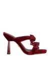 Lola Cruz Woman Sandals Brick Size 8 Textile Fibers In Red