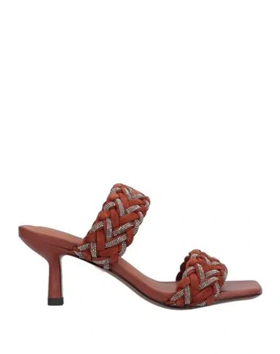 Lola Cruz Woman Sandals Cocoa Size 6 Soft Leather In Brown
