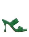 Lola Cruz Sandals In Green