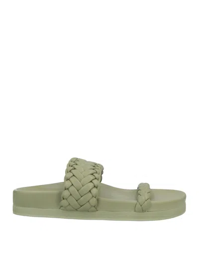 Lola Cruz Sandals In Sage Green