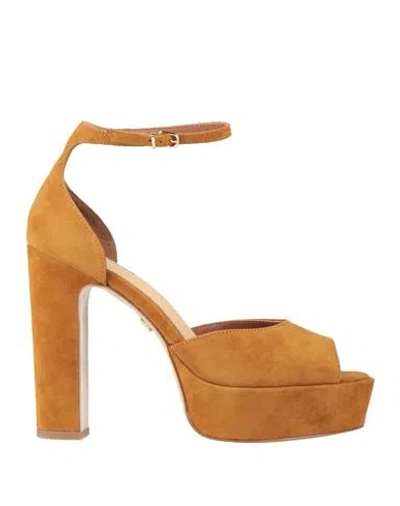 Lola Cruz Woman Sandals Tan Size 8 Leather In Brown
