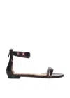 Lola Cruz Women's Amy Flat Sandals In Dark Brown In Brown