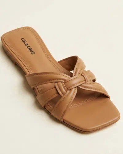 Lola Cruz Women's Grosella Sandal In Camel In Brown