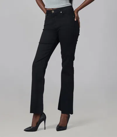 LOLA DENIM BILLIE-BLK HIGH RISE BOOTCUT JEANS
