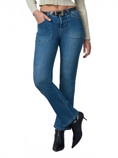 Lola Denim Billie High Rise Bootcut Jean In Dim Sky In Multi