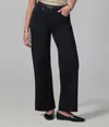 Lola Denim Colette-blk High Rise Wide Leg Jeans In Black