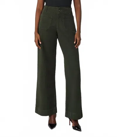 Lola Denim Colette High Rise Wide Leg Jean In Sage In Multi
