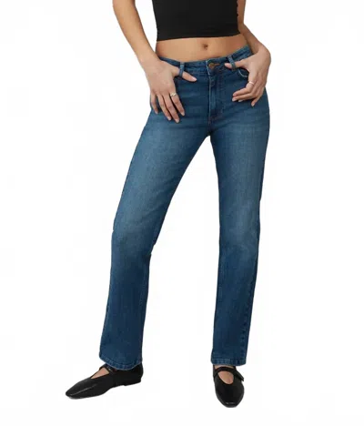 Lola Denim Denver High Rise Jean In Dim Sky In Multi