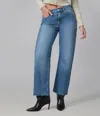 Lola Denim Dylan-db High Rise Barrel Jeans In Blue