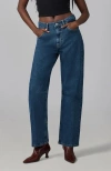 Lola Denim Dylan High Rise Barrel Jean In Blue