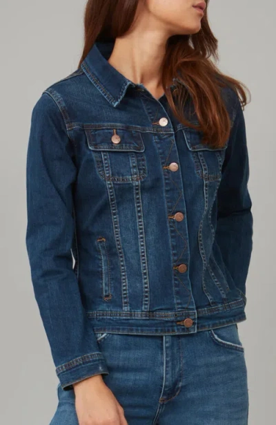 Lola Denim Gabriella Classic Denim Jacket In Blue