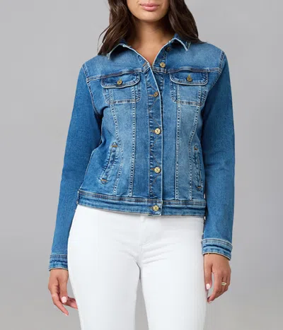 Lola Denim Gabriella Classic Denim Jacket In Blue